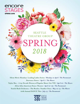 Spring 2018 at Seattle Theatre Group Encore Arts Seattle