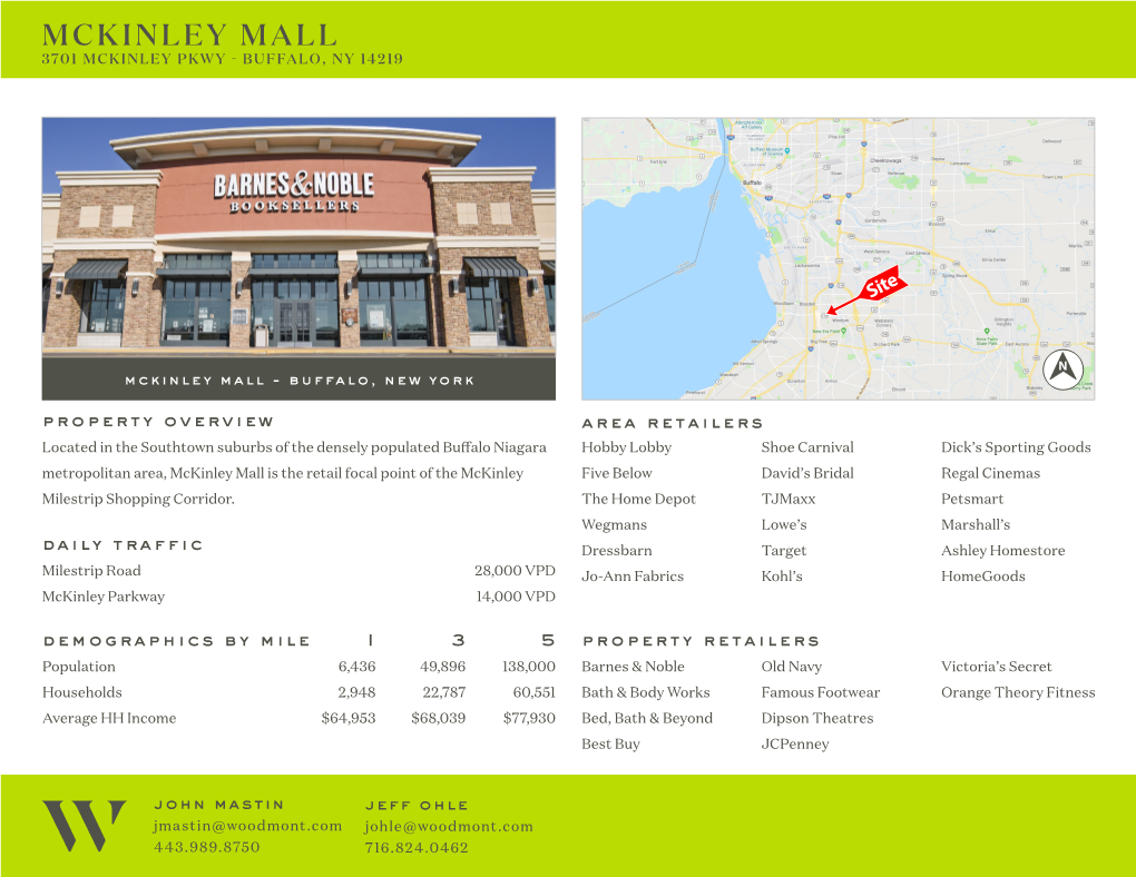 Mckinley Mall 3701 Mckinley Pkwy - Buffalo, Ny 14219