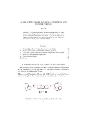 Apollonian Circle Packings: Dynamics and Number Theory