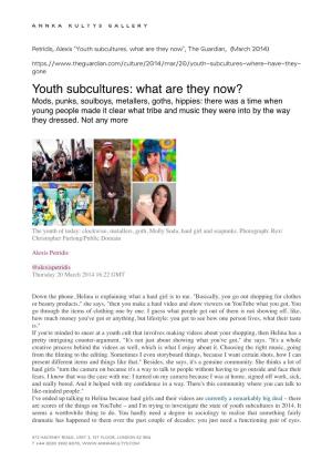 Youth Subcultures