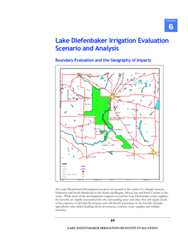 Lake Diefenbaker Irrigation Evaluation Scenario and Analysis
