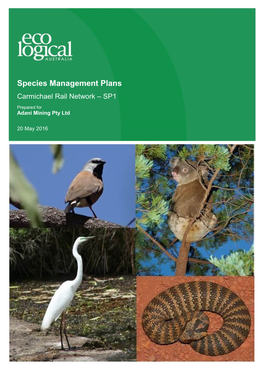 Species Management Plans