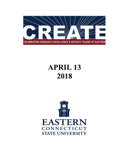 CREATE 2018 and Congratulations to All of Our Participating Students for Their Hard Work and Academic Achievements!