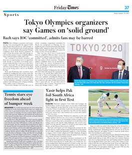 Tokyo Olympics Organizers Say Games on 'Solid Ground'