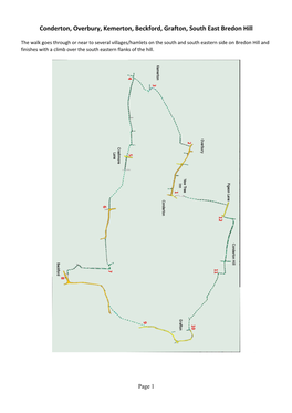 Conderton, Overbury, Kemerton, Beckford, Grafton, South East Bredon Hill