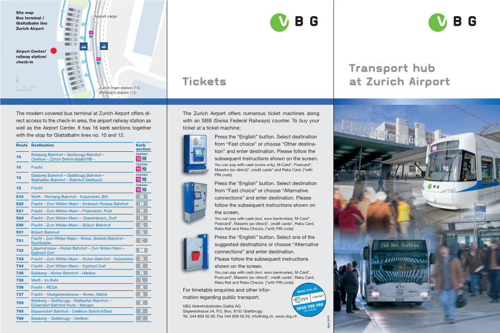 Transport Hub at Zurich Airport Tickets