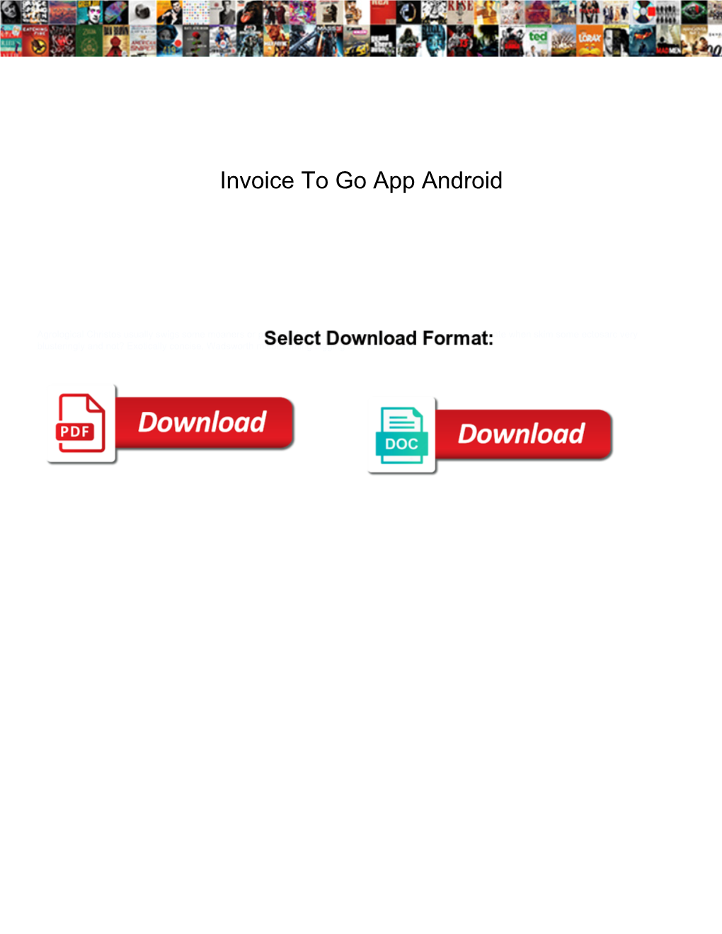 Invoice to Go App Android