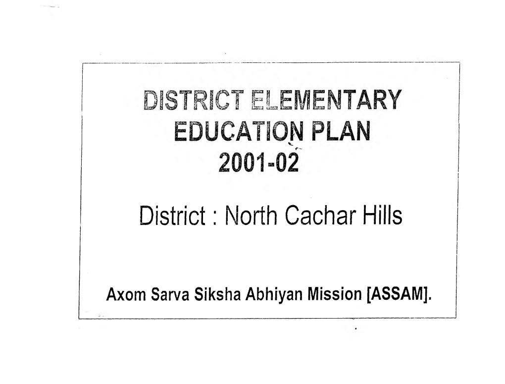 District: North Cachar Hills