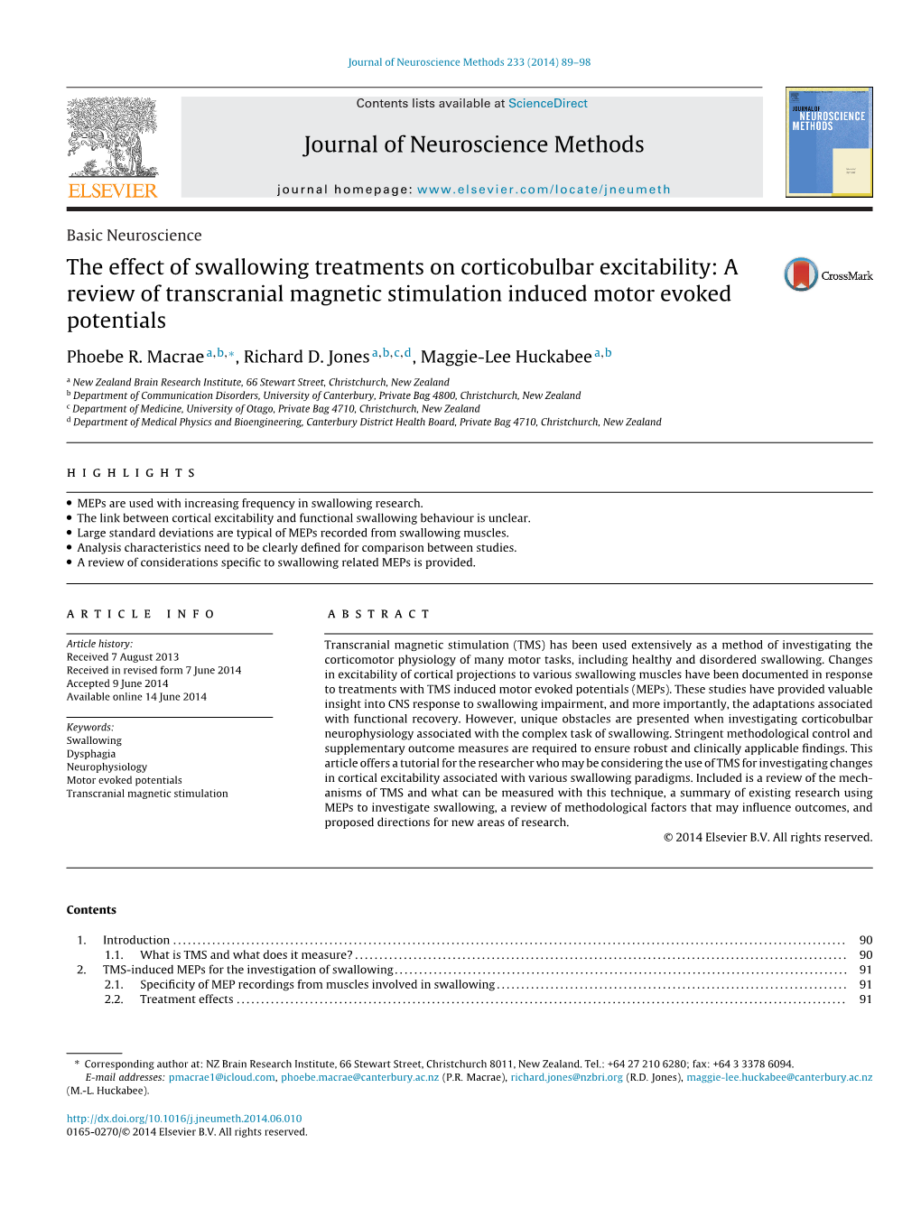 The Effect of Swallowing Treatments on Corticobulbar Excitability: a Review