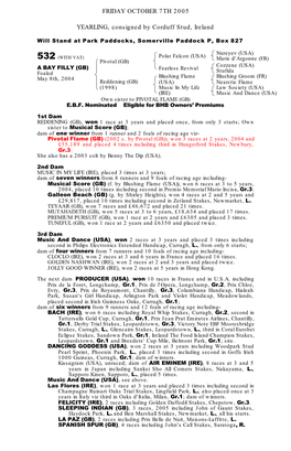 FRIDAY OCTOBER 7TH 2005 YEARLING, Consigned by Corduff