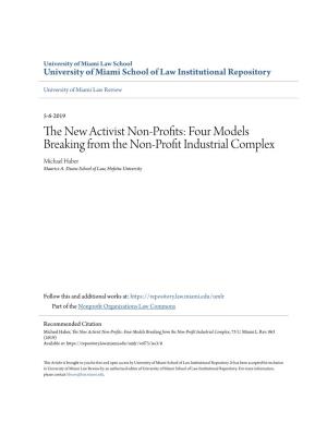 The New Activist Non-Profits: Four Models Breaking from the Non-Profit Industrial Complex