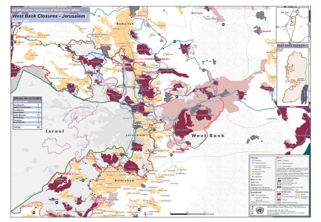 Jerusalem Badiw Al Mu'arrajat Lapid Deir Ibzi' Janu4a55ry 2006