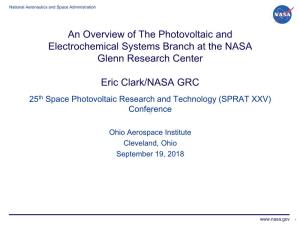 25Th Space Photovoltaic Research and Technology (SPRAT XXV) Conference