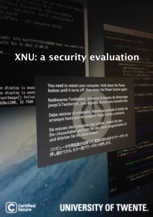 XNU: a Security Evaluation XNU: a Security Evaluation