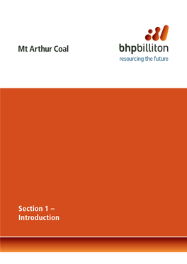 Section 1 – Introduction Mt Arthur Coal Open Cut Modification – Environmental Assessment