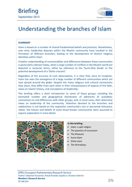 Muslim Community Have Resulted in the Formation of Different Branches, Leading to the Development of Distinct Religious Identities Within Islam