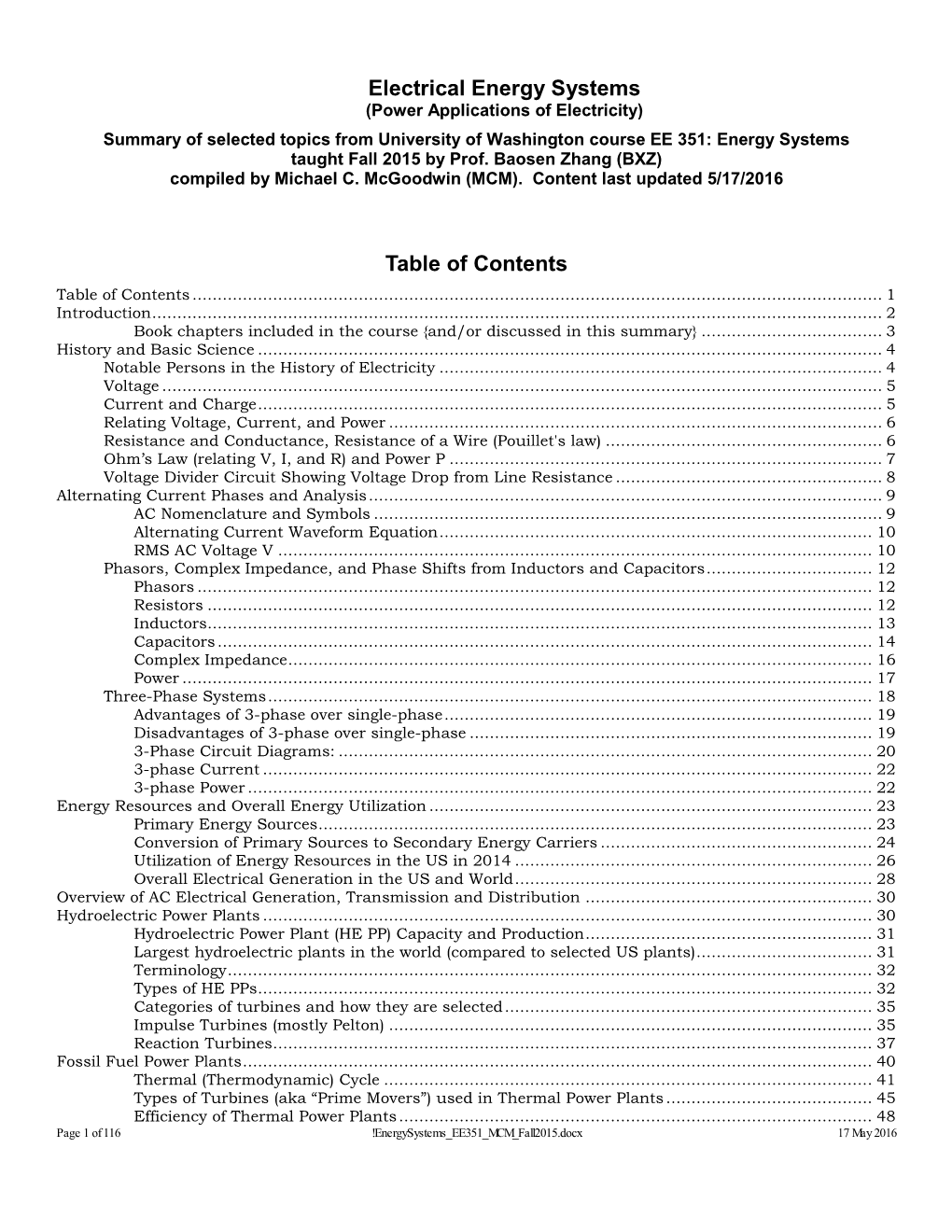 Electrical Energy Systems