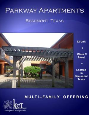 82 Unit Class C Asset Located in Beaumont Texas