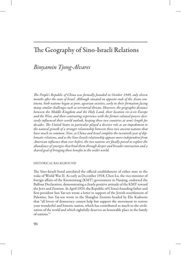 The Geography of Sino-Israeli Relations