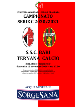 Ssc Bari Ternana Calcio
