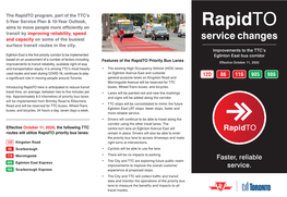 Rapidto Priority Bus Lanes Brochure