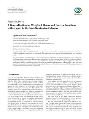A Generalization on Weighted Means and Convex Functions with Respect to the Non-Newtonian Calculus