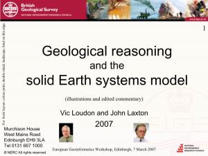 Geological Reasoning and the Solid Earth Systems Model