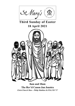 Third Sunday of Easter 18 April 2021
