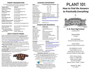 Plant 101 Brochure