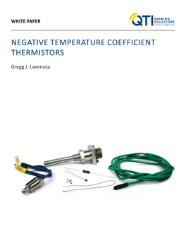 Negative Temperature Coefficient Thermistors