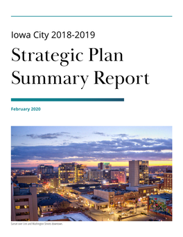 2018-2019 Strategic Plan Summary Report
