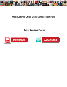 Mobisystems Office Suite Spreadsheet Help