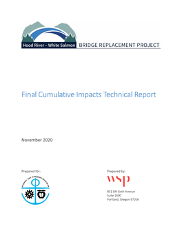 Hood River – White Salmon Interstate Bridge Replacement Project SDEIS
