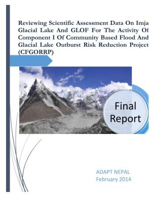 Reviewing Scientific Assessment Data on Imja Glacial Lake and GLOF