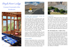 Shyok River Lodge Caravan Crossroads of the Karakoram