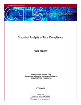 Statistical Analysis of Fare Compliance