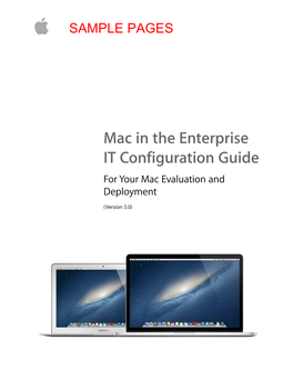Mac in the Enterprise IT Configuration Guide for Your Mac Evaluation and Deployment
