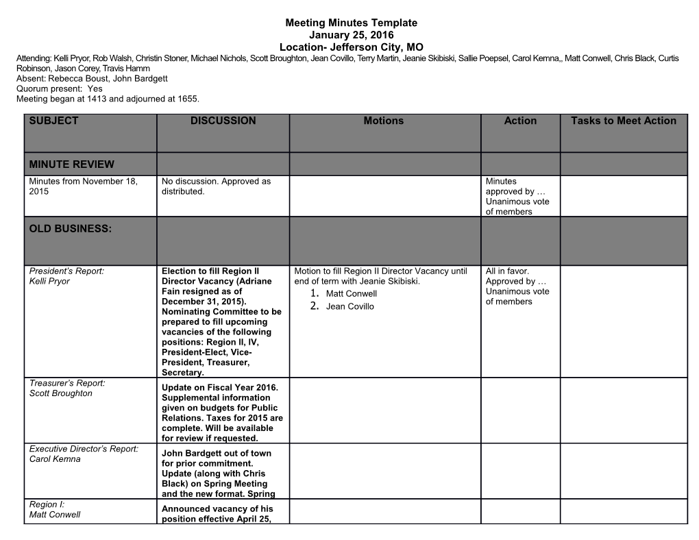 Meeting Minutes Template s2