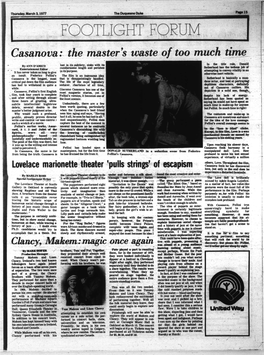 Casanova: the Master's Waste of Too Much Time