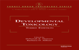 Developmental Toxicology