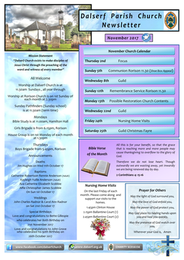 Dalserf Parish Church Newsletter