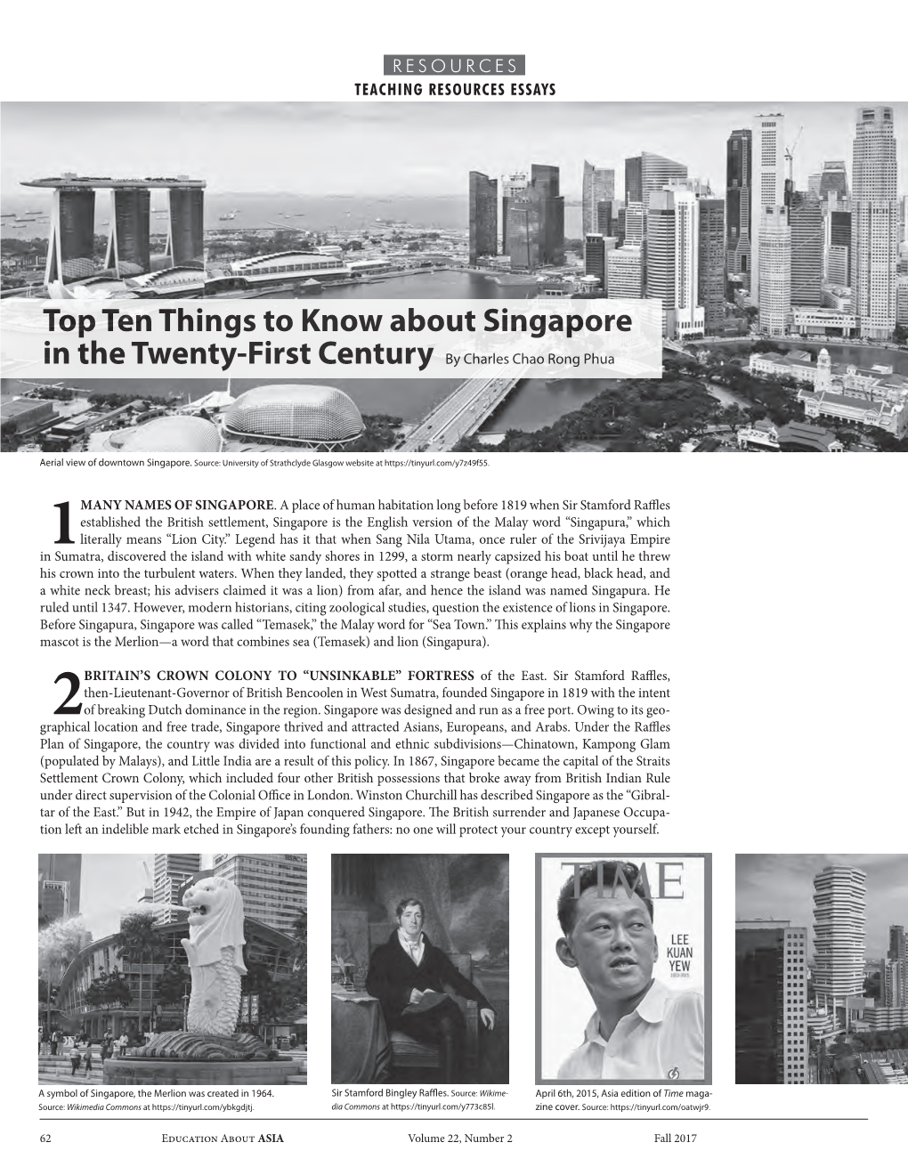 Top Ten Things to Know About Singapore in the Twenty-First Century by Charles Chao Rong Phua