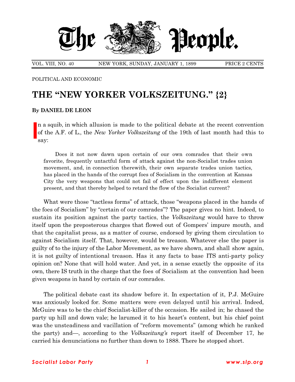 The “New Yorker Volkszeitung.” {2}