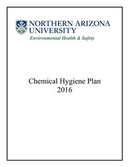 Chemical Hygiene Plan 2016