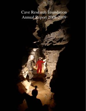 Cave Research Foundation Annual Report 2008-2009
