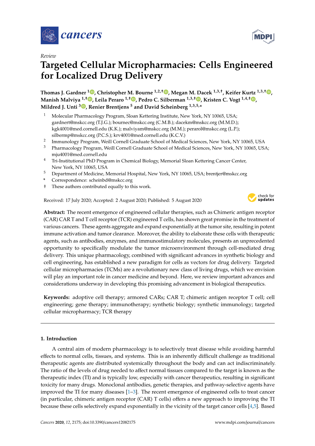 Targeted Cellular Micropharmacies: Cells Engineered for Localized Drug Delivery