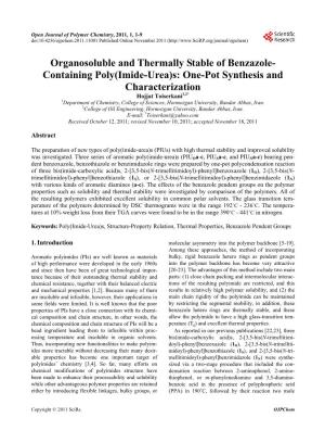 Organosoluble and Thermally Stable of Benzazole-Containing Poly