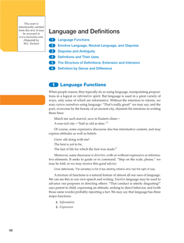 Language and Definitions