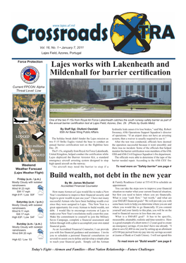 Lajes Works with Lakenheath and Mildenhall for Barrier Certification