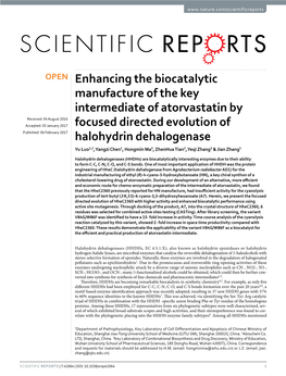 Enhancing the Biocatalytic Manufacture of the Key Intermediate